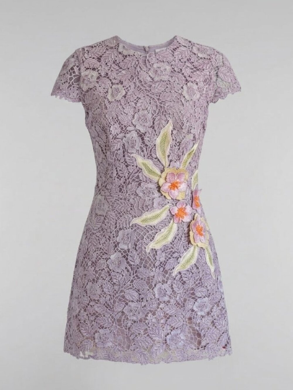 Helsi Paloma Cap-Sleeve Floral Crochet Lace Mini Dress Size S NWT